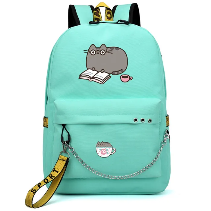 Милый Единорог кошка чтения USB Порты и разъёмы рюкзак школьные ранцы Mochila книга для путешествий для маленьких мальчиков и девочек сумки для ноутбуков и наушники с USB Порты и разъёмы - Цвет: Style 15