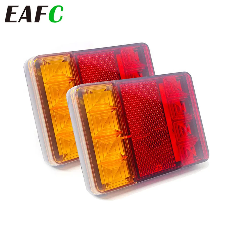 Tail-Light Trailer-Truck Rear-Parts Lamps-Pair Car Led Waterproof 12V 8 for IP65 2pcs