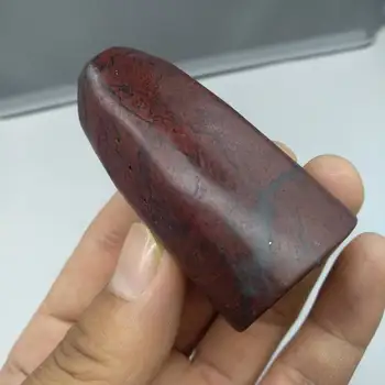 

1pcs Natural BLOODSTONE Heliotrope Agate Crystal Fossil Stone