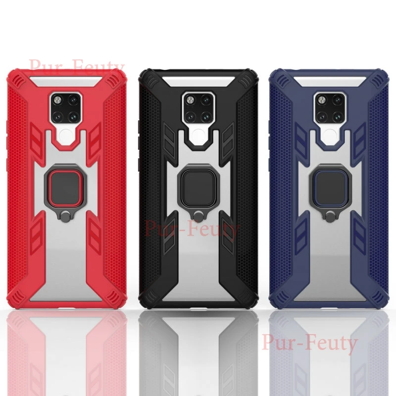 Чехол для huawei mate 20 X EVR-L29 Силиконовый Броня бампер Противоударный задняя крышка чехлы для телефонов huawei mate 20X EVR L29 металлическое кольцо