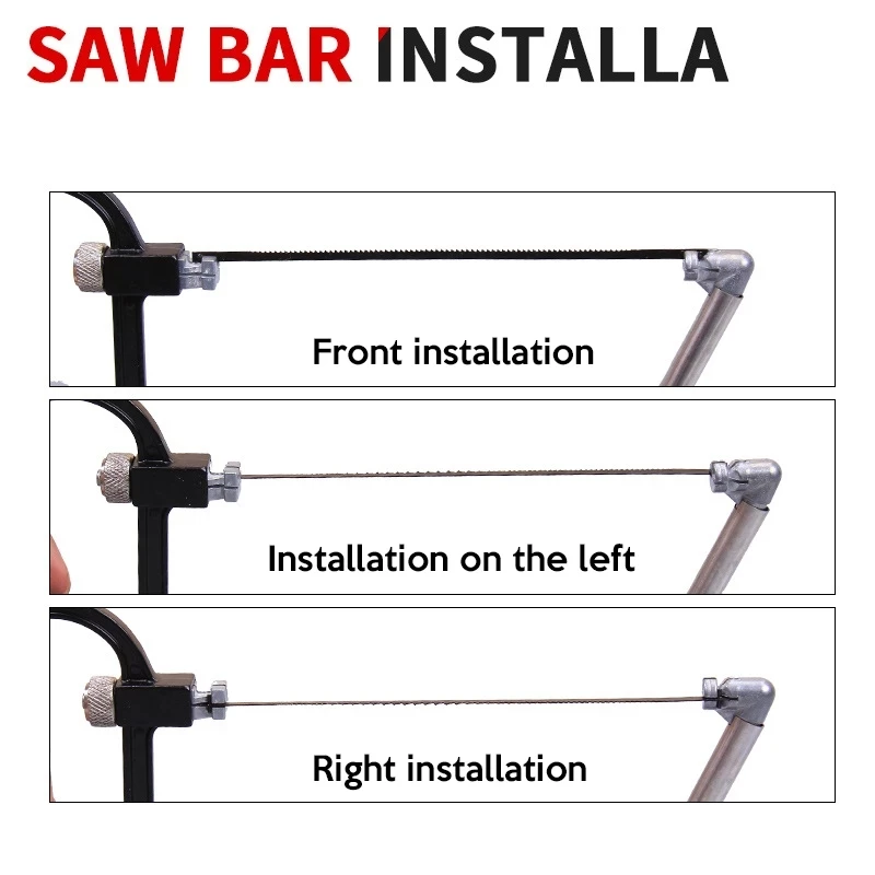 Hand Saw 8in1 Saw Multi Purpose DIY Kit 6 Blades Woodworking Metalworking