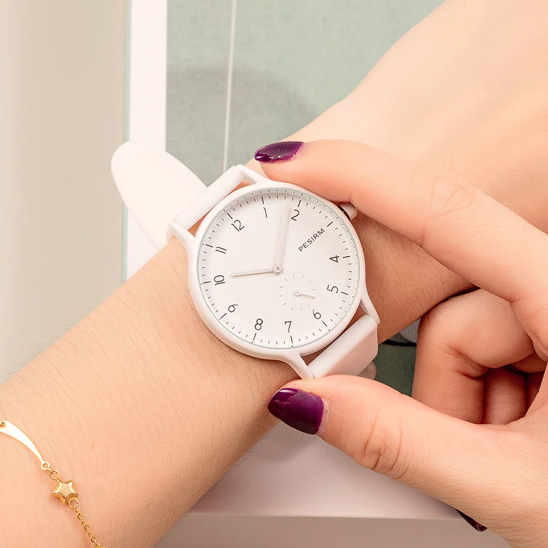 Женские модные часы с силиконовым ремешком, повседневные водонепроницаемые многоцветные часы Relogio, женские кварцевые часы