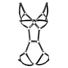 Полный набор ремней для тела на бретельках, бюстгальтер на бретельках, топы, нижнее белье, Клубная одежда в готическом стиле