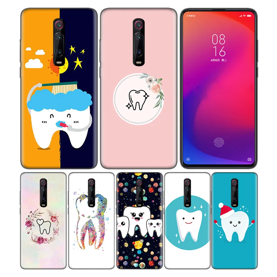 

Silicone Case Cover for Xiaomi Mi A1 A2 A3 8 Lite Play 9T CC9 Redmi Note 5 7 6 A 7S GO Y3 K20 Pro F1 Shell Cartoon Dentist Denta
