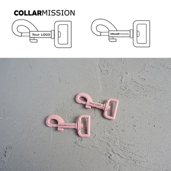 

10pcs/lot Pink baking paint dog clip durable and strong swivel hook We provide laser engraving service customize LOGO CPK25P