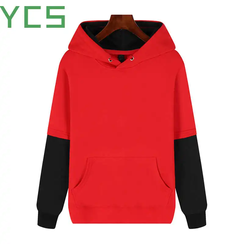 Red and Black Новые женские/унисекс толстовки красные и черные головные уборы толстовка с капюшоном в стиле хип-хоп Уличная одежда США Размер плюс 3XL - Цвет: Red and Black