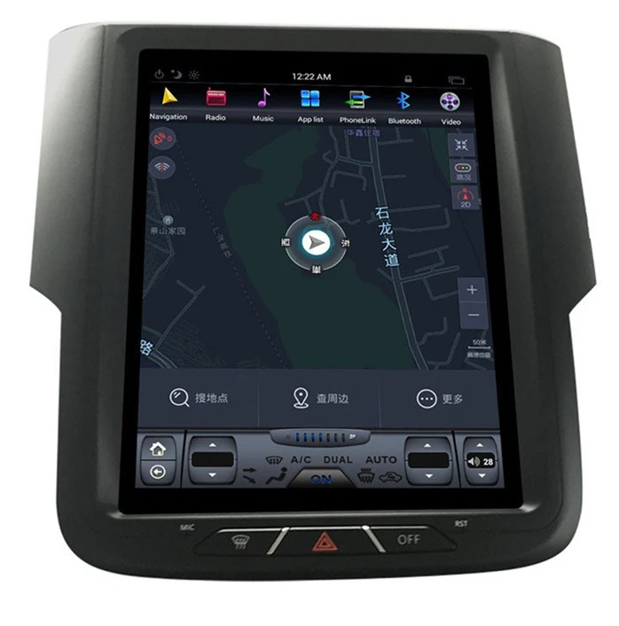 10," tesla стиль вертикальный экран android 8,1 шесть ядер автомобиля gps Радио Навигация для Dodge Ram 2013