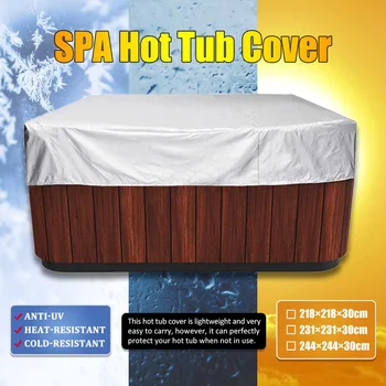 

Outdoor Bathtub Cover Hot Tub Covers Shade Swimming Bath Tub Dust Cover UV Protection Waterproof Jacuzzis Hotspring Spa Covers