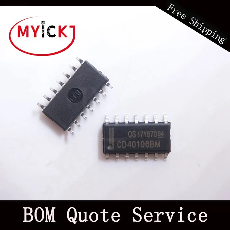 

10PCS CD40106BM96 IC INVERTER 6CH 6-INP 14SOIC IC Chip