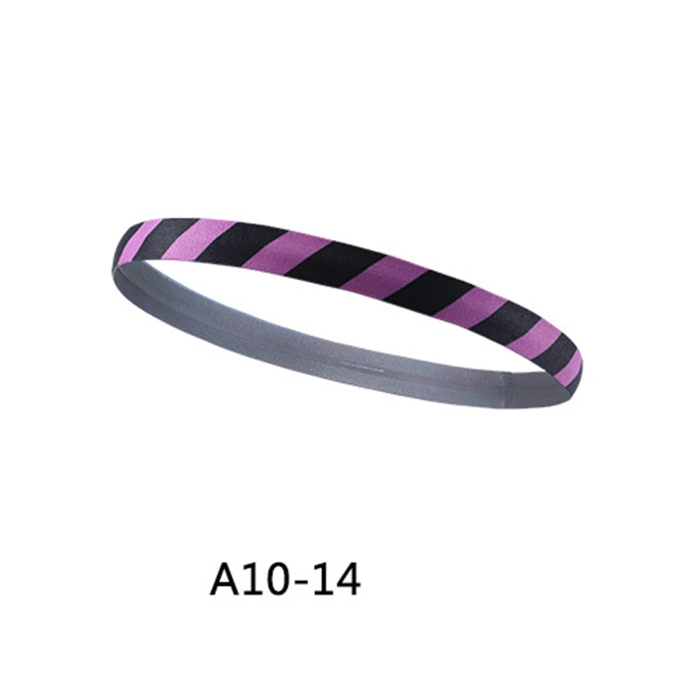 Спортивные резинки Sweatband абсорбент лента для волос для йоги бег на открытом воздухе фитнес крутая бандана анти пот лента для волос головная повязка с принтом - Color: A10-14