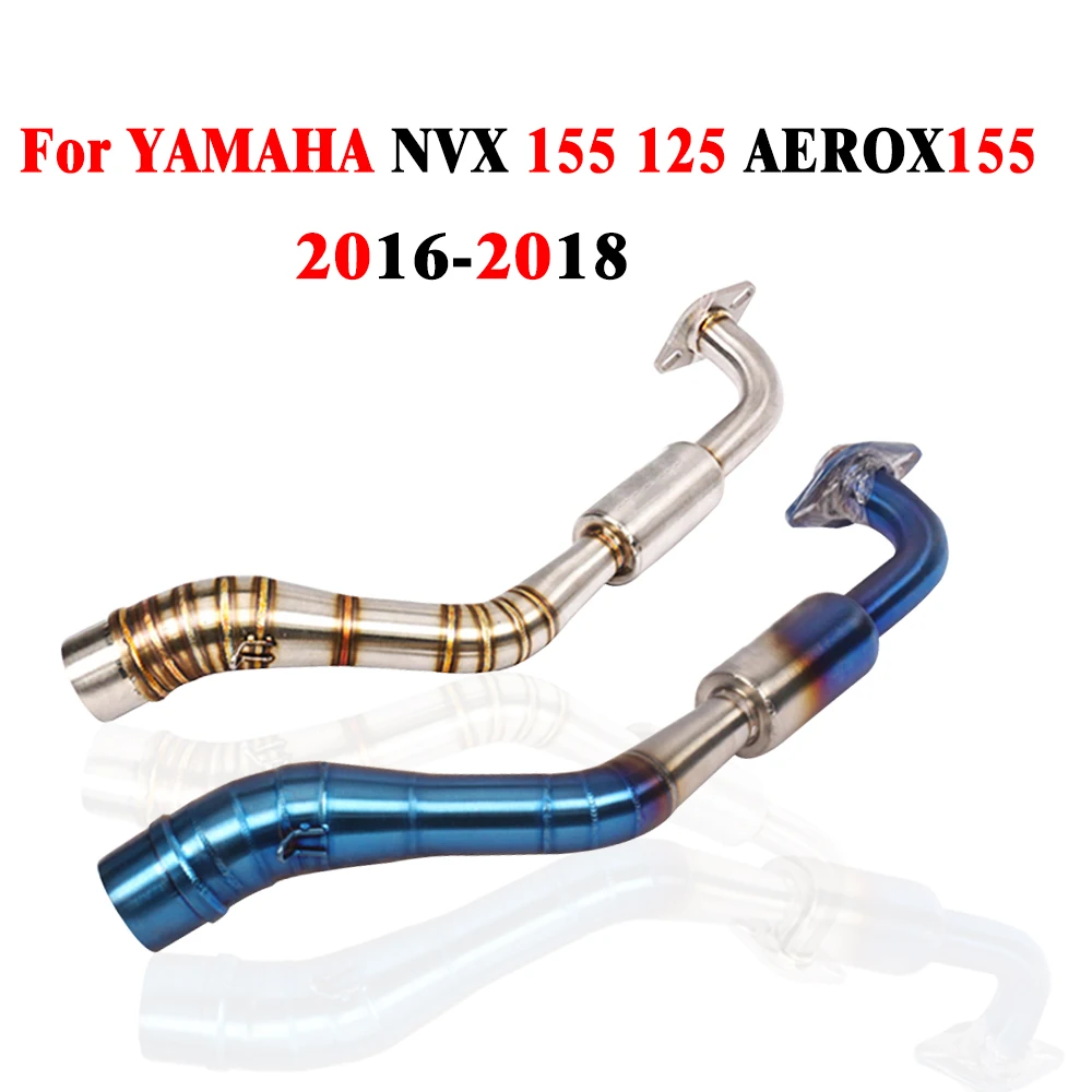 Слипоны для YAMAHA NVX 155 125 NVX155 AEROX155- без глушителя выхлопная система для мотоцикла средняя труба