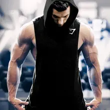 Muscle Dr. Brothers летний Повседневный жилет с капюшоном для мужчин Акула из чистого хлопка спортивный жилет для фитнеса