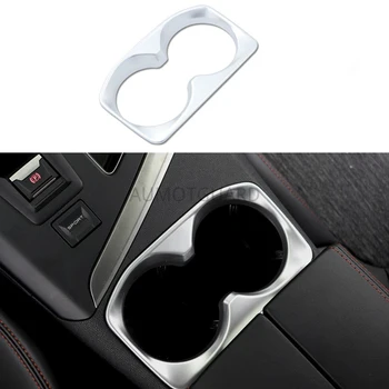 

ABS Chrome Water Cup Holder Cover Car Styling Interior Chrome Trim Strip For Peugeot 5008 3008 GT 2017 2018 Accessories