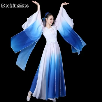 

2020 arrival rushed polyester hanfu ancient chinese costume fairy princess classical dance han performance suit