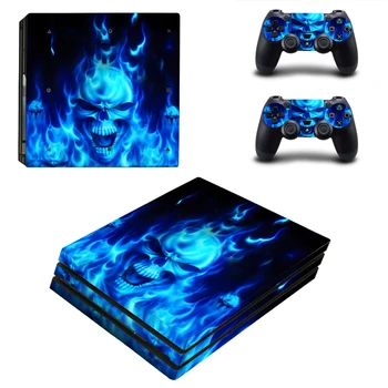 

Cool Skull Style Skin Sticker for PS4 Pro Console And Controllers Decal Vinyl Skins Cover Style 0216