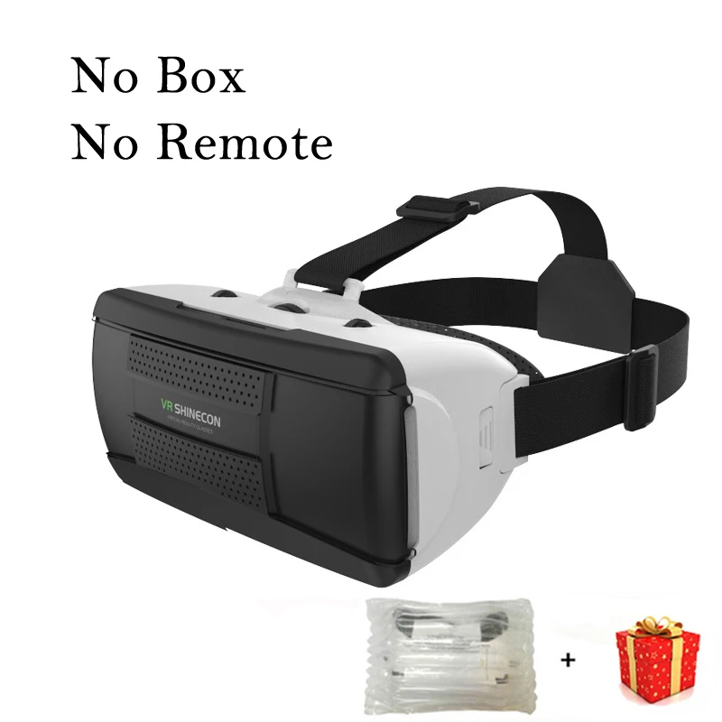 VR Shinecon G06B 3 D шлем Viar 3D очки Виртуальная реальность гарнитура шлем очки линзы для телефона смартфон кино очки комплект - Цвет: No Box No Remote
