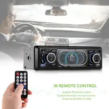 Bluetooth 1 Din coche de Audio estéreo del modulador de FM RECEPTOR DE MP3 reproductor de Radio USB/TF/AUX con control remoto coche MP3 jugador