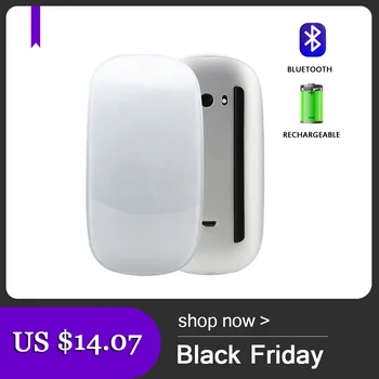 Ratón inalámbrico Bluetooth 5,0 Magic Arc Touch 1600 DPI, Mouse recargable ultrafino para ordenador, Apple Macbook, portátil y PC