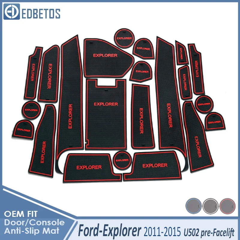 Противоскользящий коврик для Ford Explorer 2011 2012 2013 MK5 U502 предрестайлинг аксессуары затворный слот подставка анти-грязные дверь