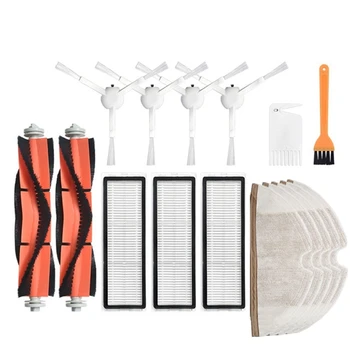 

Hot TOD-16 Pcs Replacement Parts Kit for Xiaomi Mijia 1C Robot Accessories Side Roller HEPA Filter Main Brush Mop