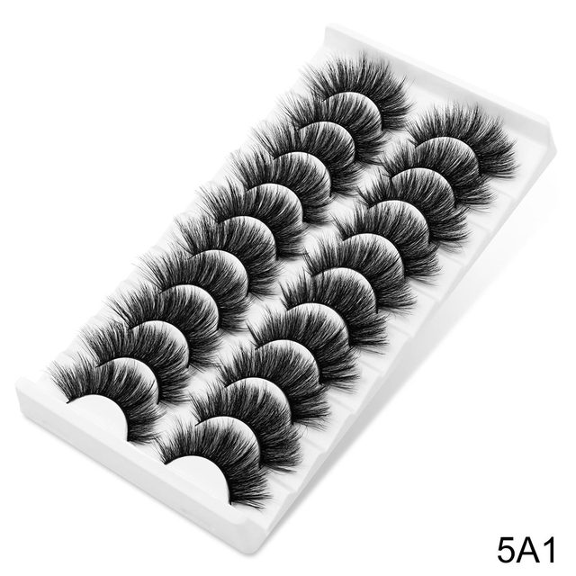 3D Faux Mink Lashes Natural False Eyelashes Dramatic Volume Fake Lashes Makeup Eyelash Extension Silk Eyelashes