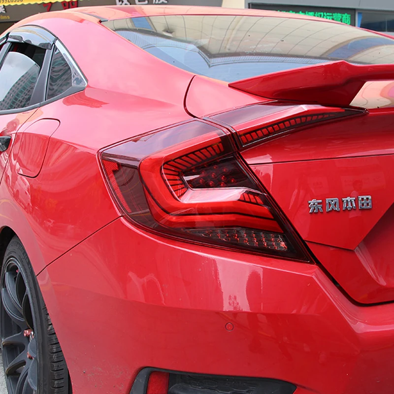 Светодиодный задний светильник s для Honda Civic 10th- задний светильник s задний фонарь поворот+ Реверсивный+ противотуманный+ тормозной светильник
