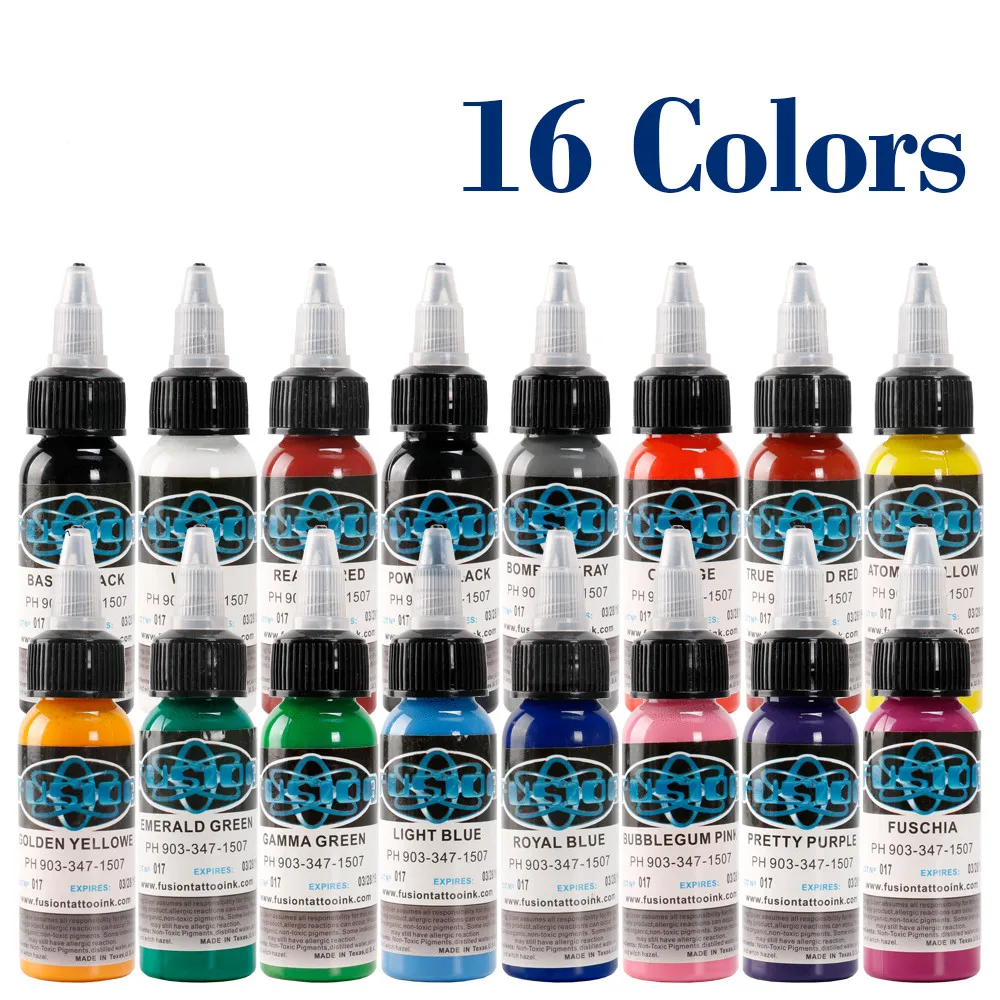 Dragon Color Tattoo Ink Set