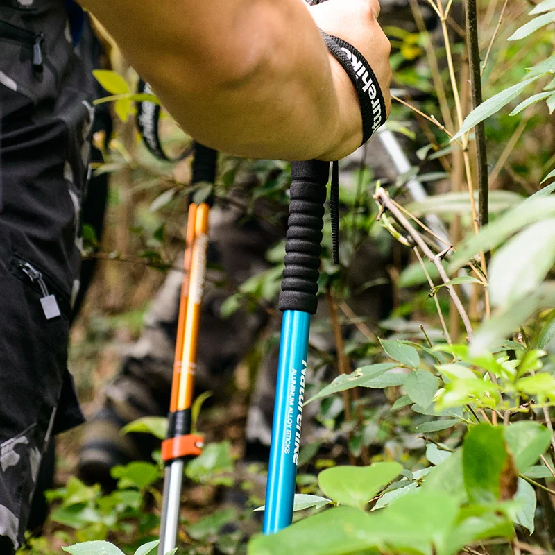 Trekking Pole 1pcs Adult Child Collapsible Telescopic Walking Stick Family Alpenstocks Ultralight Hiking trekking pole walking stick trekking poles