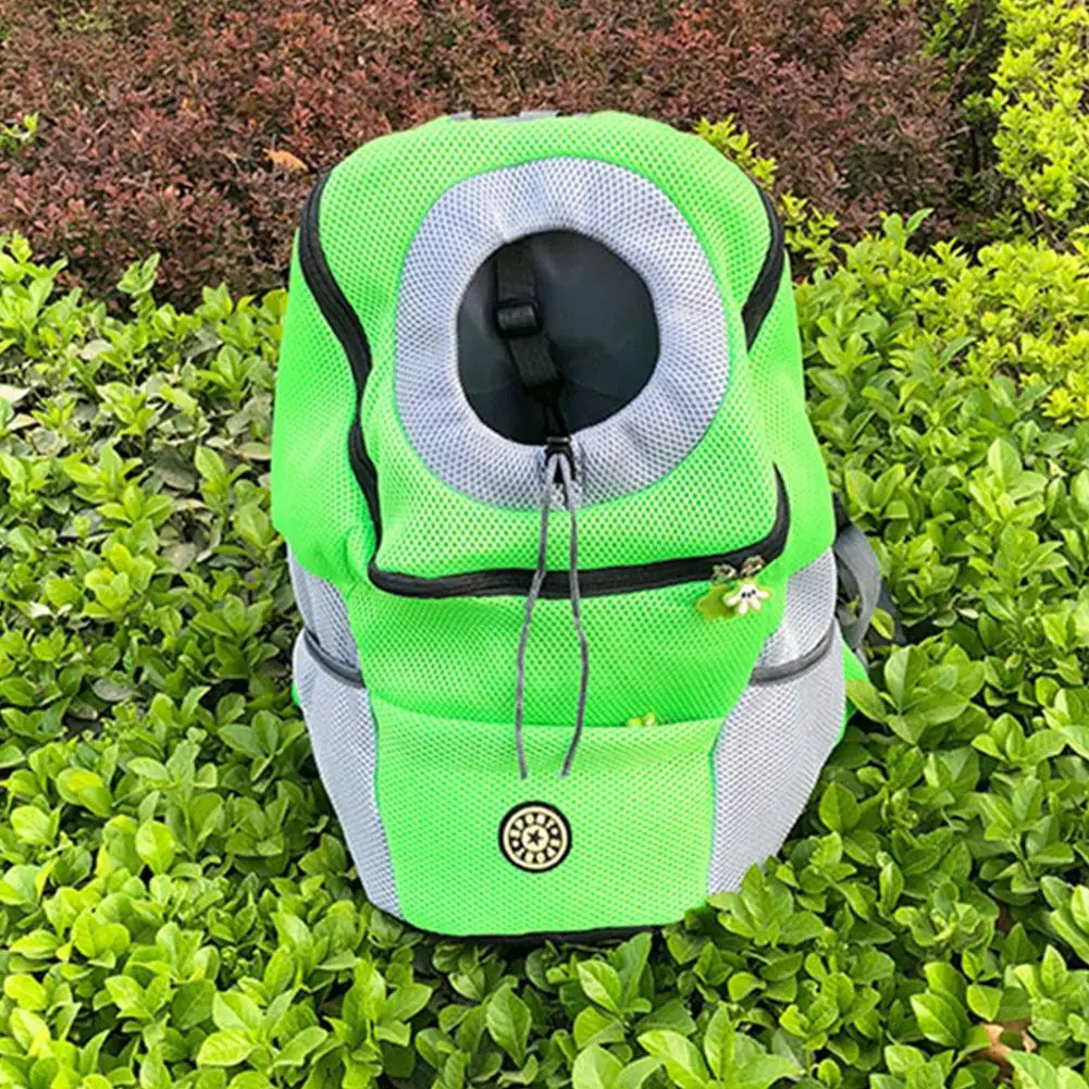 Сетчатый рюкзак на открытом воздухе, переносная сумка для домашних животных, передняя сумка для собак, портативный дорожный рюкзак с двойным плечом