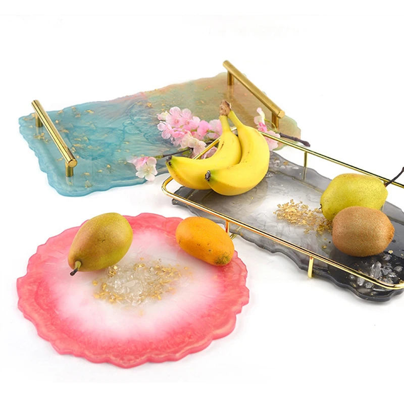 Super Big Tray Silicone Mold Fluid Artist Making Irregular Coaster Epoxy Resin Art Supplies Make Your Own Tray Epoxy Resin Molds