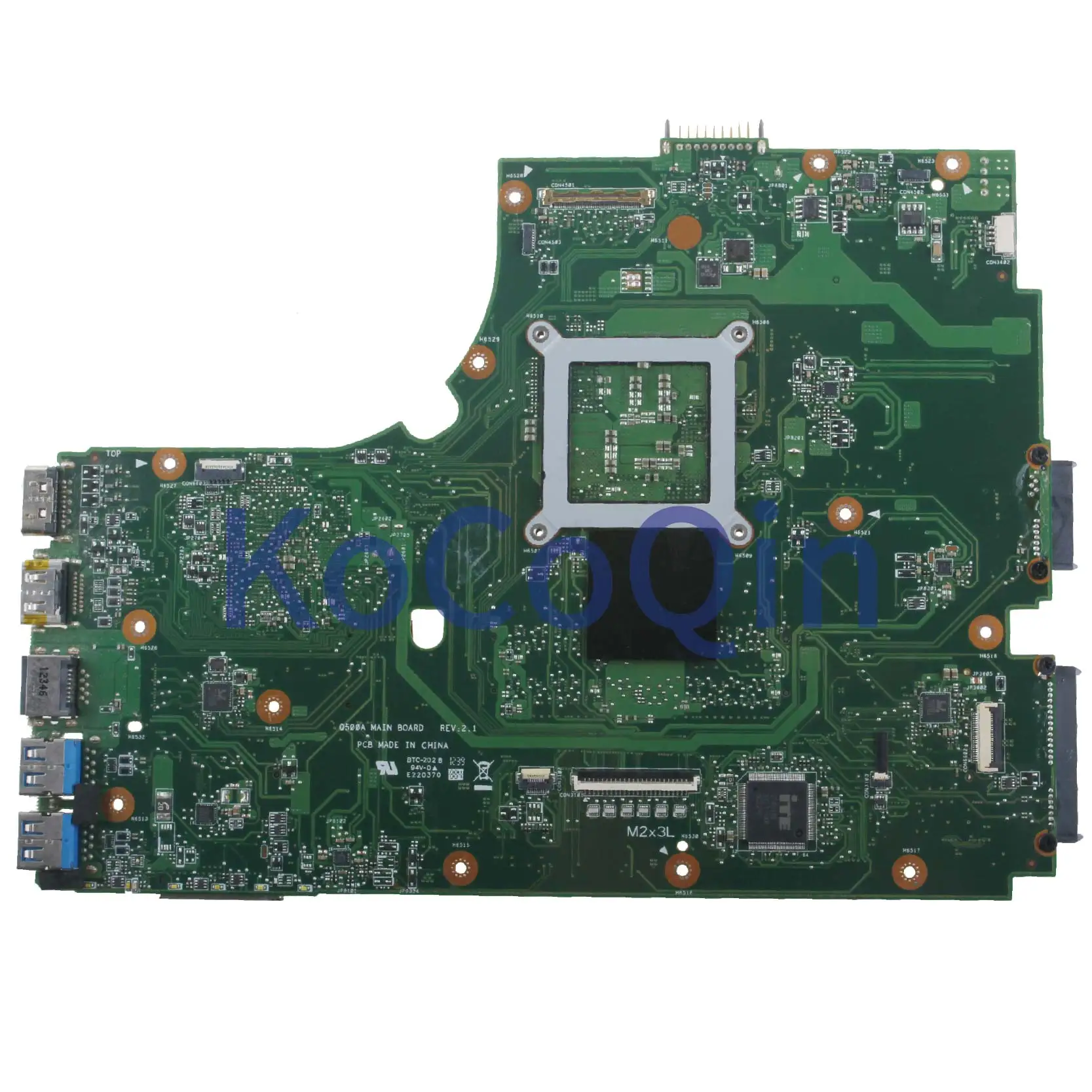 Kocoqin-placa-mãe para Computador Portátil Placa Mãe para Asus Q500a 60-ntlâmp1000 Acessórios 2.1 Slj8e Placa-mãe para notebook - Imagem 2