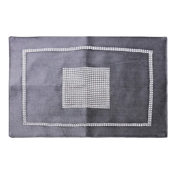 Grey 30X40 см Роскошный велюровый коврик для стола с бриллиантами роскошный высококлассный неоклассический Свадебный декор салфетки для украшения дома - Цвет: Grey