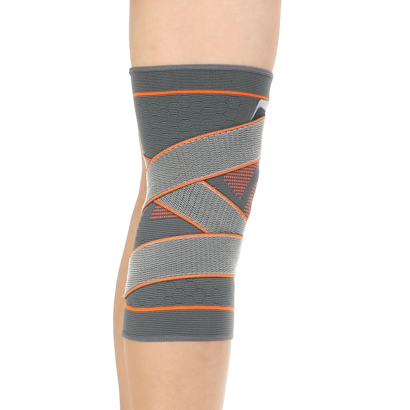 3D knitting compression bandage knee brace basketball hiking cycling knee support professional protective sports pads