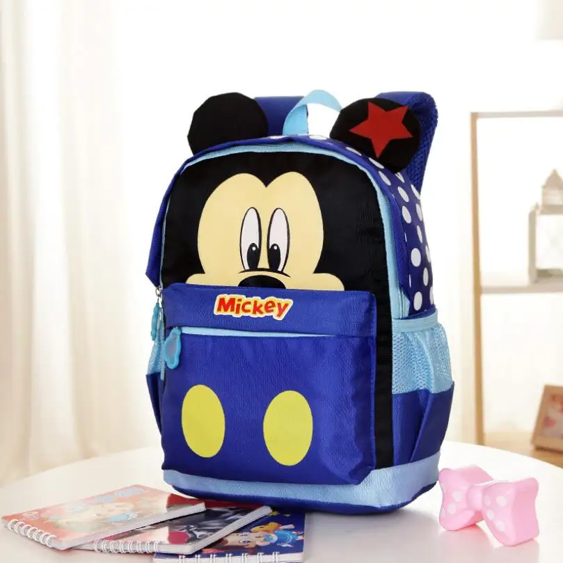 Chico s kindergarten mochila/chico bolsas de la escuela/bolso de los niños para niños y niñas envío gratis niños dibujos animados Mickey mochilas