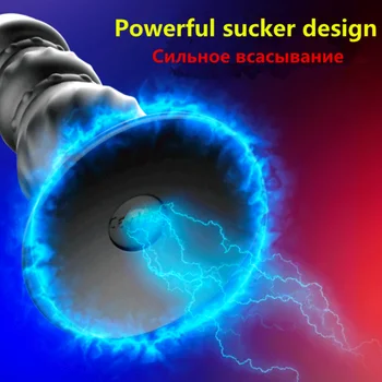 Anal Plug Vibrator Male Prostate Massager ButtPlug Sex Toys For Men Suction Cup Dildo Vibrators For Women Masturbator Vibrating 3