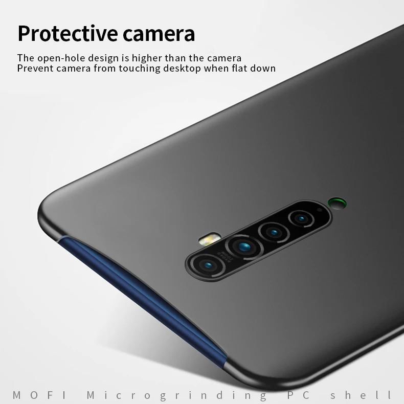 Mofi бренд для oppo Рено для удостоверения личности-2 Силиконовый шершавый жесткий чехол из поликарбоната задняя крышка чехол для oppo Reno2 чехлы