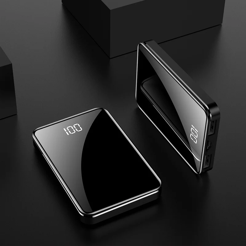 SOODOO портативное водонепроницаемое портативное зарядное устройство 10000 мАч, зарядное устройство для всех смартфонов, зарядное устройство для быстрой зарядки, зарядное устройство для мобильных телефонов - Цвет: Black