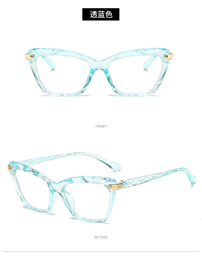 Neue Platz Anti Blaues Licht Gläser pc Rahmen Für Frauen Sexy cat eye brille rahmen Optische Spektakel Computer Gläser Rahmen – Detail 13