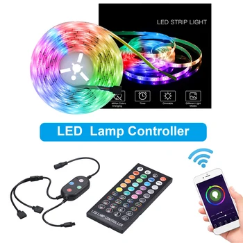 

LEDs Lamp Control Remote Controller BT 4.0 with Music Brightness Color Adjustment Timing Setting Support iOS Android APP Control