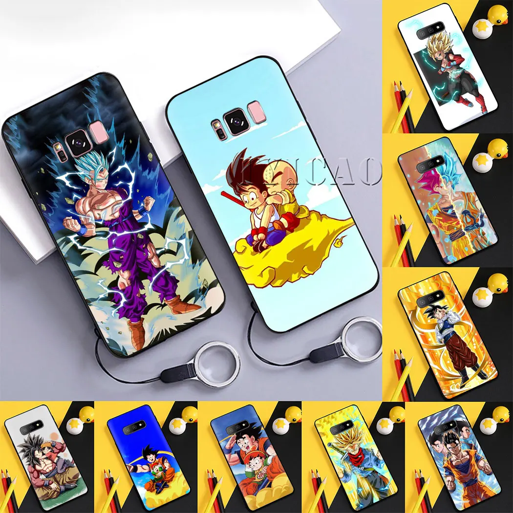 Goku y Gohan Soft Silicone Phone Case Cover for Samsung A3 A5 A6 A7 A8 A9 Plus J6 A2 Core J4 J7 Duo J8 | Мобильные телефоны и