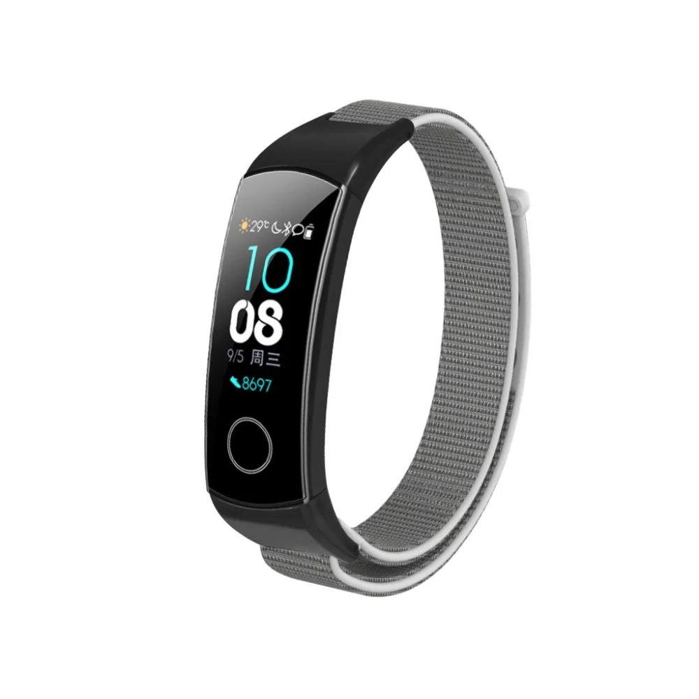Ремешок для спортивных часов для huawei Honor Band 4 5 Смарт-часы аксессуары браслет нейлоновый ремешок для huawei Honor Band 5 4 ремешок на запястье петля
