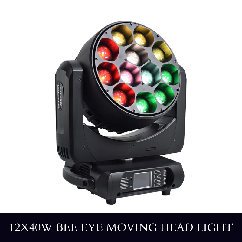 12x40w Bee eye light Светодиодный светильник с подвижной головкой для пчелиного глаза 12X40 Вт RGBW 4в1 профессиональный сценический светильник s для диджейского оборудования - Цвет: 12x40w Bee eye light