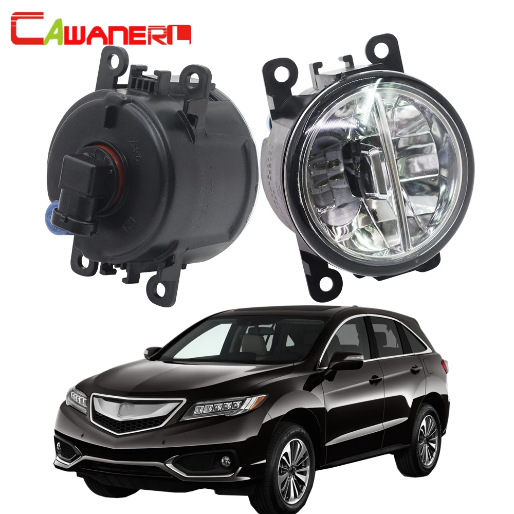 Cawanerl для 2010-2015 Acura RDX автомобиля светодиодный туман светильник 4000LM белый 6000K 12V