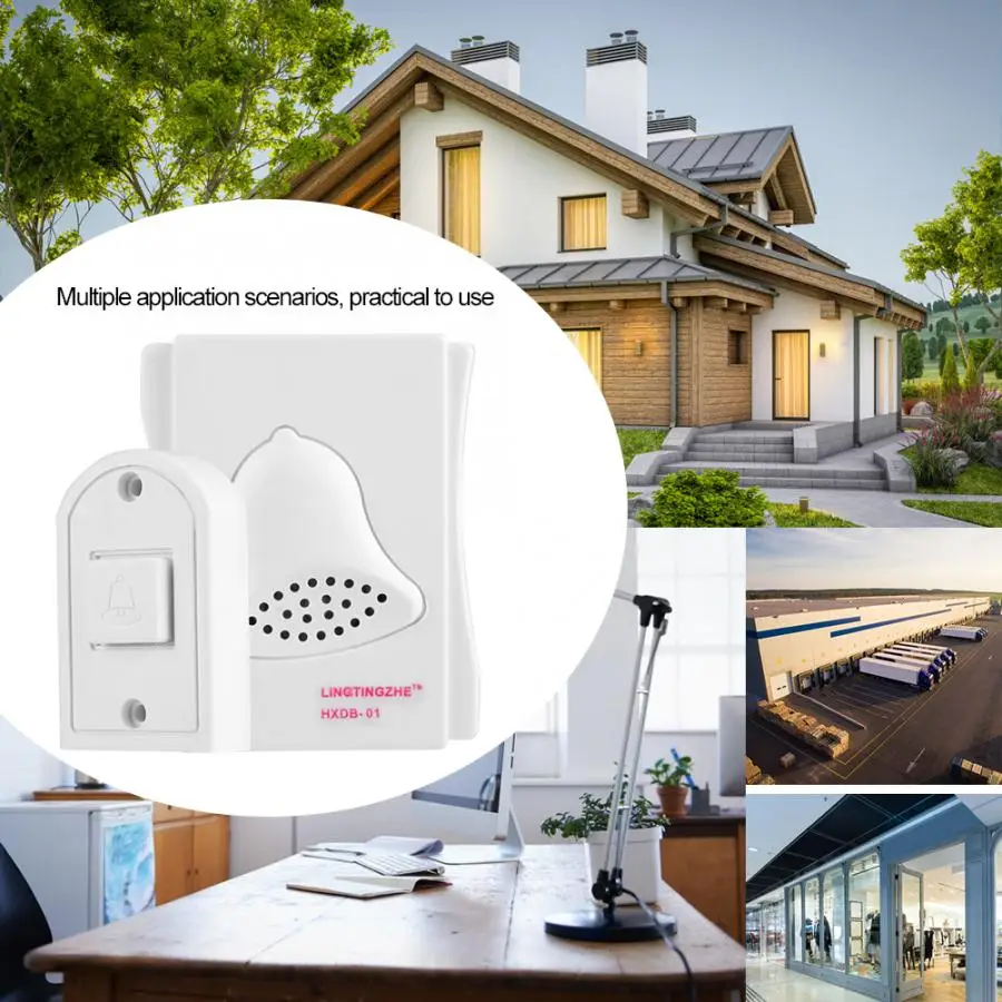 door bell camera Wired Doorbell Ding Dong Bell Door Chime for Home Office Access Control System ring doorbell