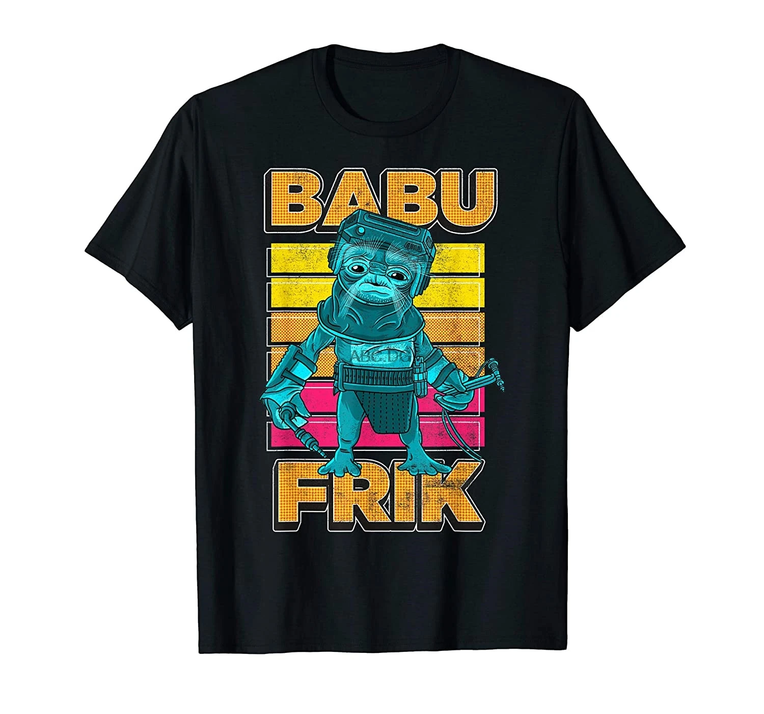 The Rise Of Skywalker Babu Frik Pop Art портретная футболка |