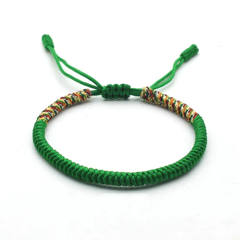 New Men Bracelet Tibetan Buddhist Handmade Braided Adjustable King Kong Knot Rope Chain Bracelets & Bangles Male Lucky Jewelry
