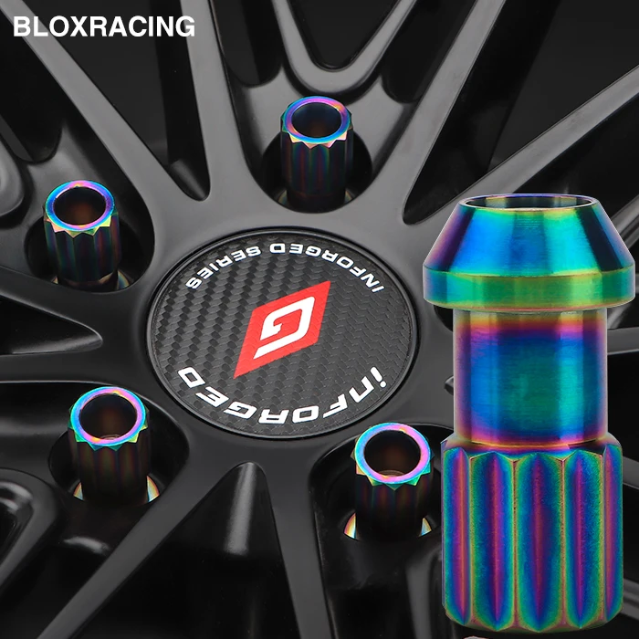 

4/10 / 20PCS GR5 titanium alloy forged car tire accessories wheel lug nuts / anti-theft nut M12 * 1.5 /M12*1.25