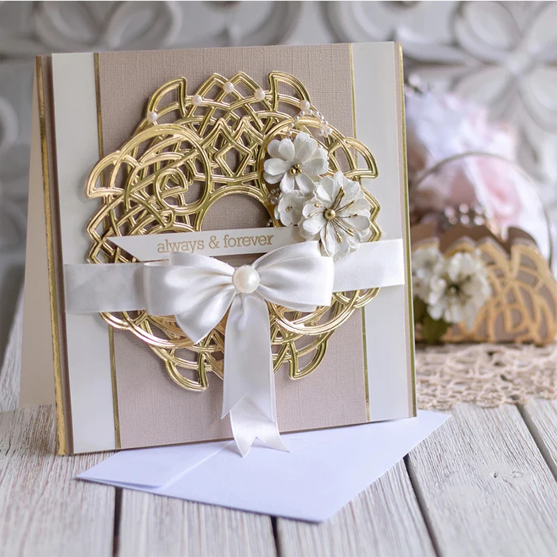 

Flower Style Lace Decoration Metal Cutting Dies for DIY Scrapbooking Album Embossing Paper Card Making Crafts Supplies 2019