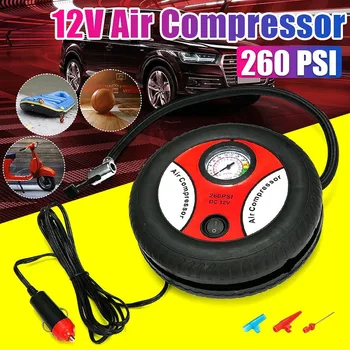 

260PSI Portable Electric Tire Pump Household Car Air Pump Electric Mini Air Pumps TN88