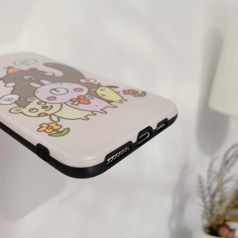 Новая форма 3D мягкие чехлы для телефонов для iPhone 11Pro Max 7 8 Plus X Xs Max Xr 11 Pro милый мультяшный медведь мягкий чехол Fundas чехол